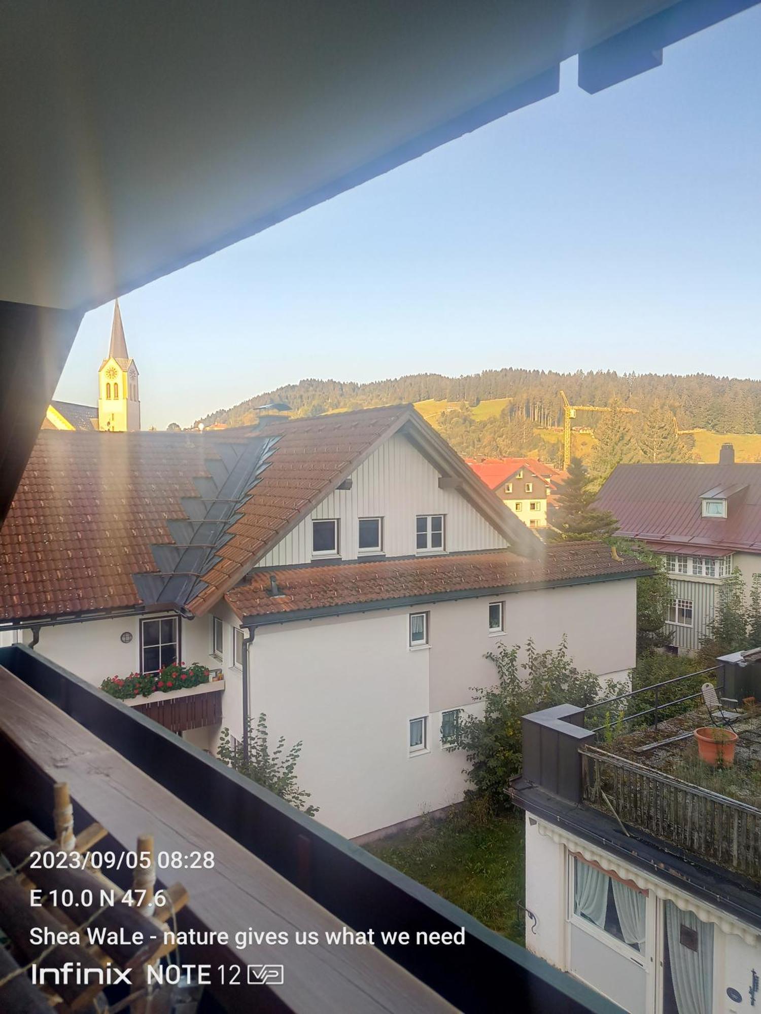 Allgaeu Vibes - Fusslaeufige Erreichbarkeit Vom Bahnhof, Mit Aussicht, Wettergeschuetzter Balkon Oberstaufen Ngoại thất bức ảnh